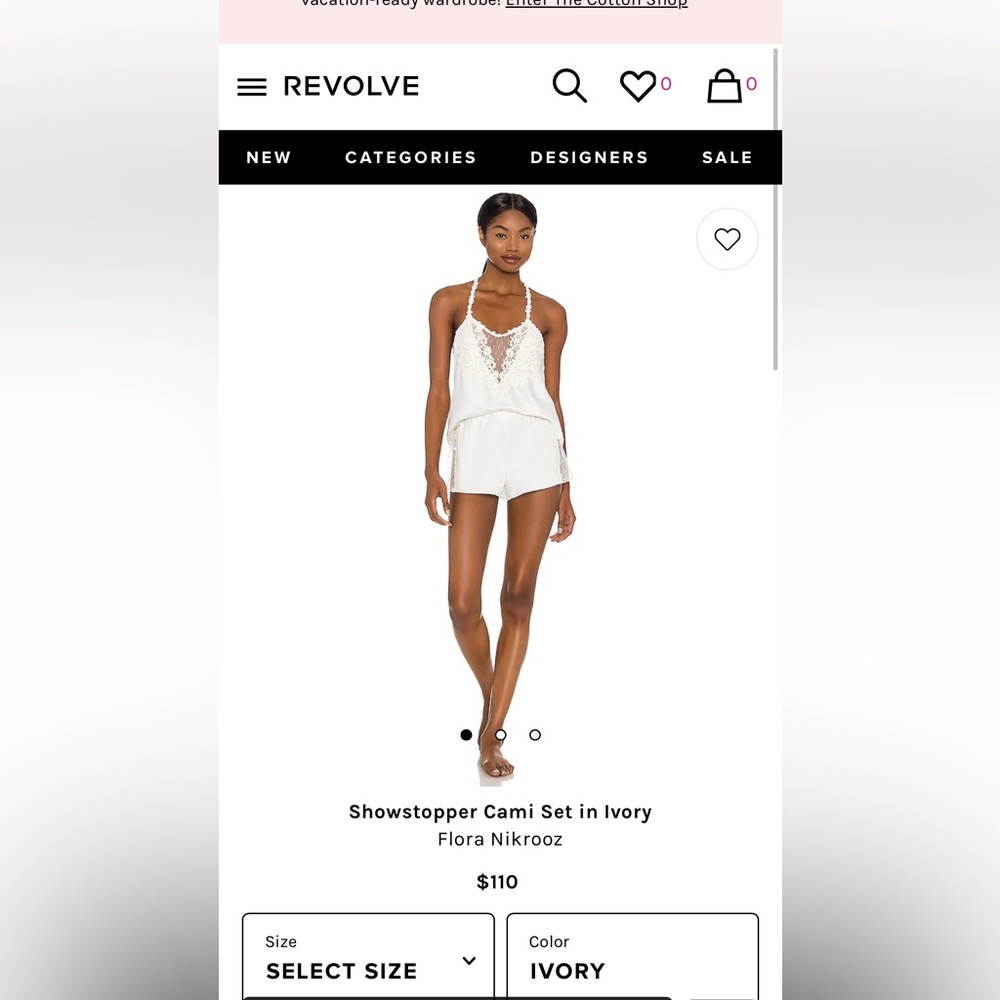 Bridal Pjs Showstopper Cami Set in Ivory
Flora Nikrooz